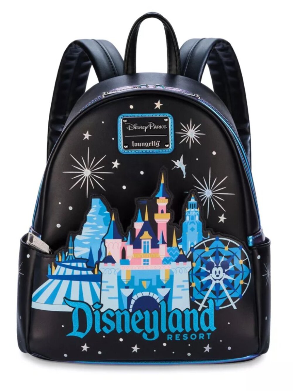 Disneyland Icons Loungefly Mini Backpack Castle Matterhorn Space Mountain NWT